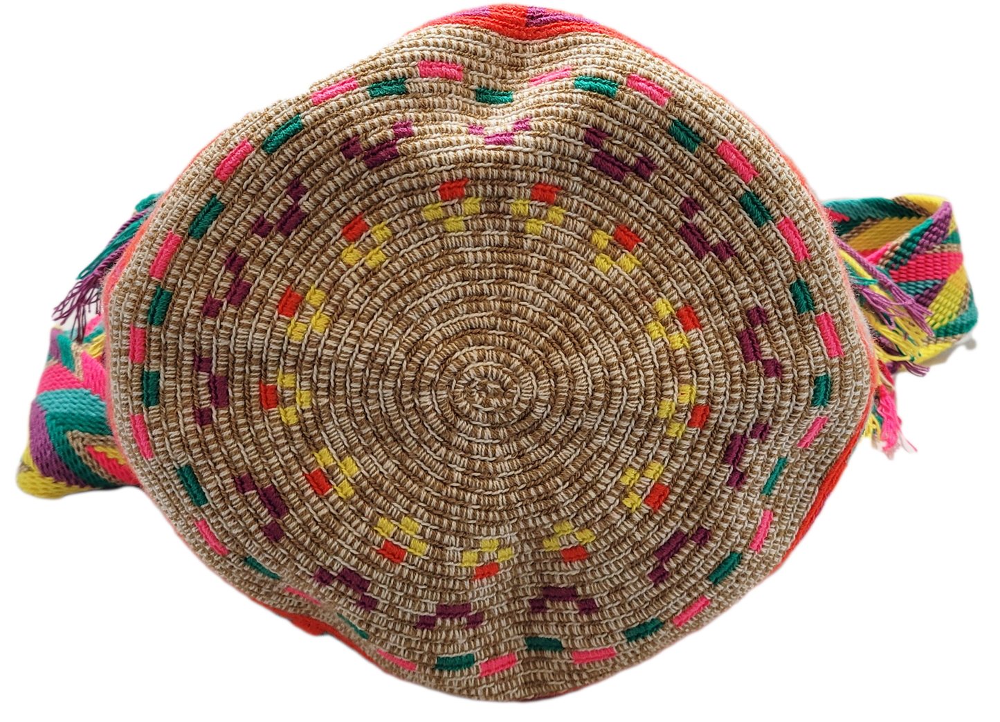Madelyn Large Handmade Crochet Wayuu Mochila Bag - Wuitusu