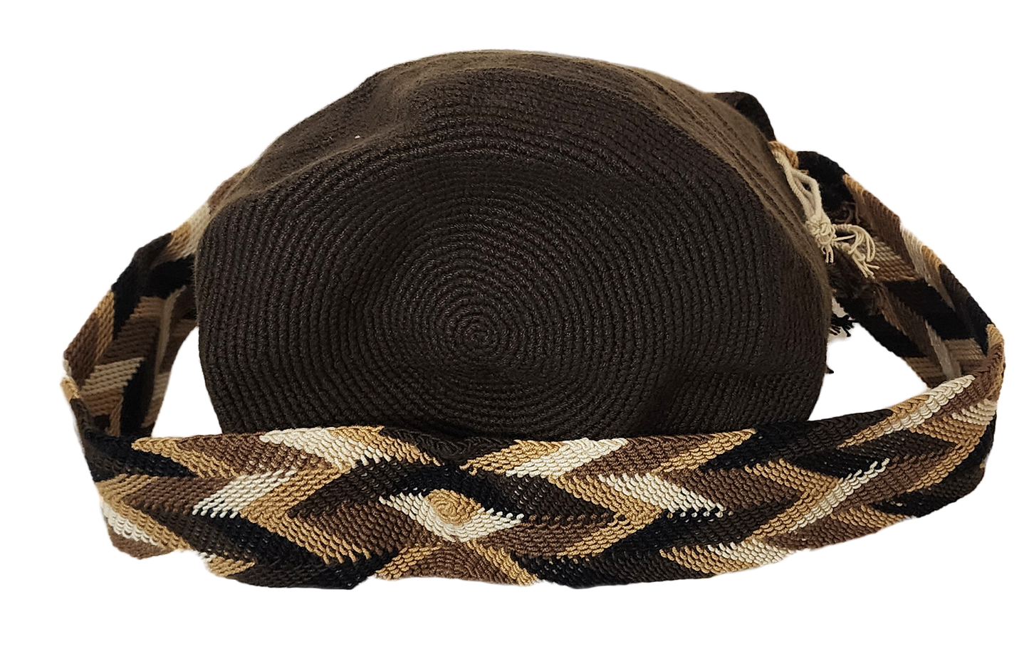 Laylani Large Handmade Crochet Wayuu Bag with Lid - Wuitusu