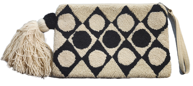 Reyna Handmade Wayuu Punch-needle Clutch - Wuitusu