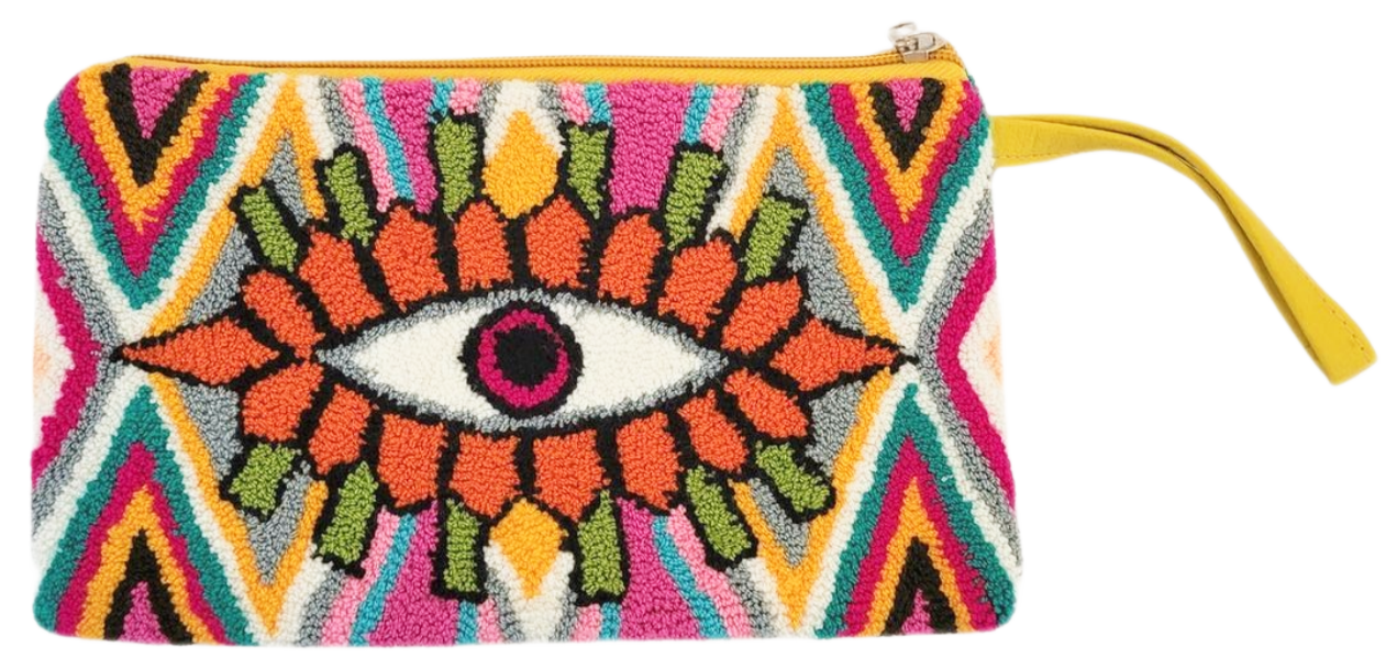 Isabel Handmade Wayuu Punch-needle Clutch - a perfect gift for her