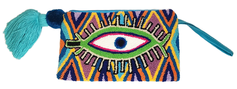 Faith Handmade Wayuu Punch-needle Clutch - Wuitusu
