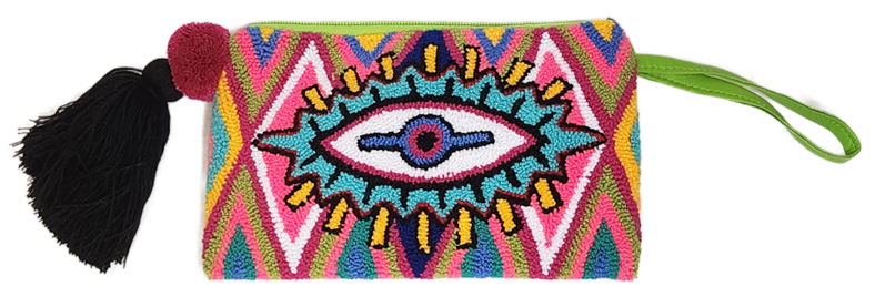 Eloise Handmade Wayuu Punch-needle Clutch - Wuitusu