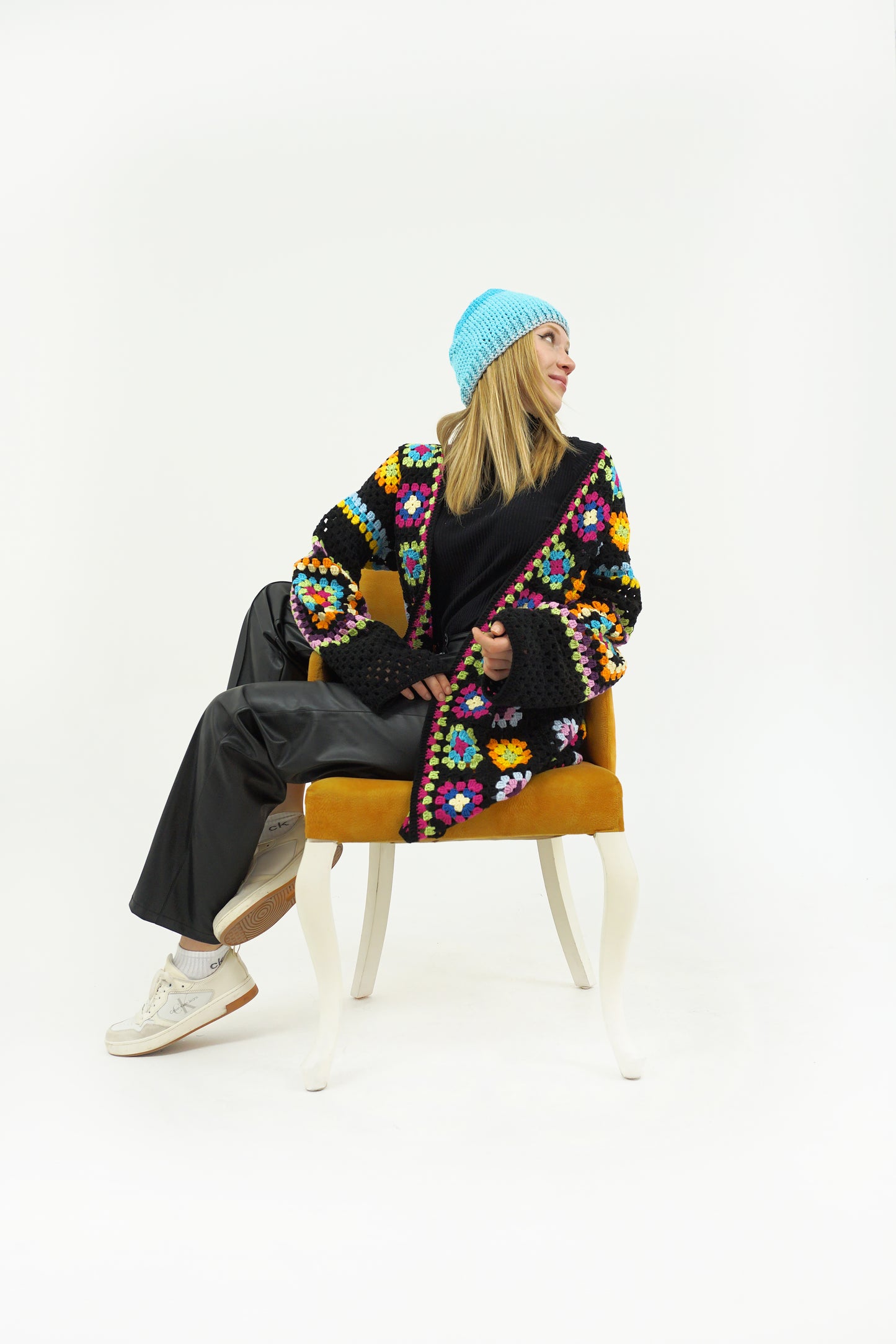 model wearing the Legacy beanie