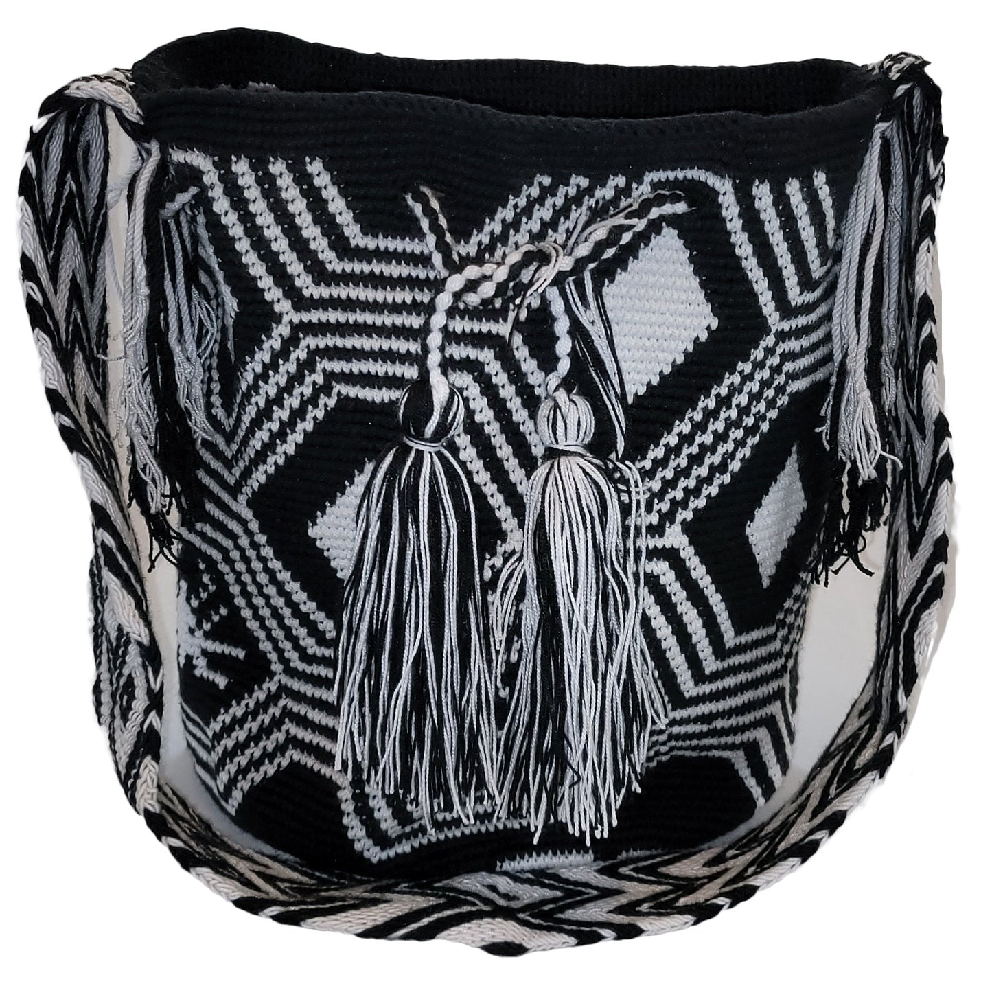 Elora Large Handmade Crochet Wayuu Mochila Bag - Wuitusu