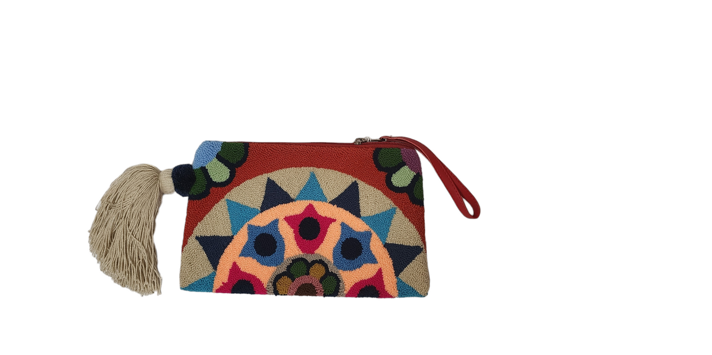 Aria Handmade Wayuu Punch-needle Clutch - Wuitusu