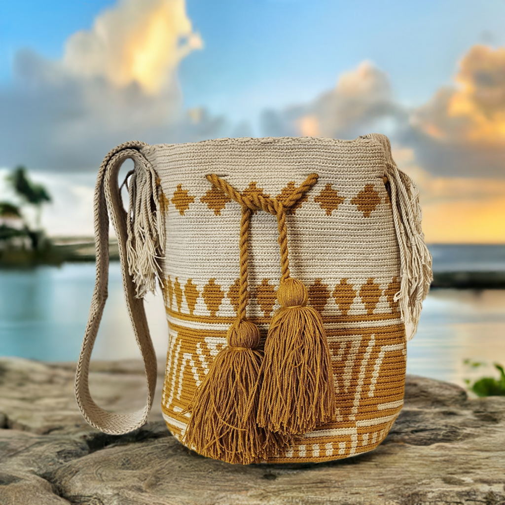 Hanna Large Handmade Crochet Wayuu Mochila Bag - Wuitusu