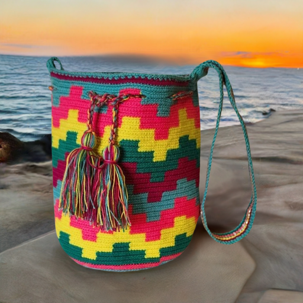 Justice Medium Handmade Crochet Handbag - Wuitusu