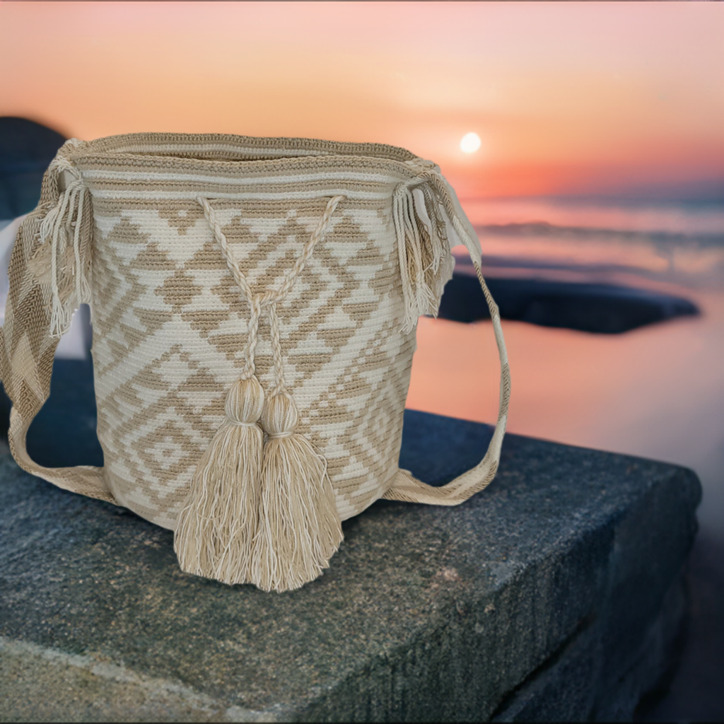 Ellis Large Handmade Crochet Wayuu Mochila Bag - Wuitusu
