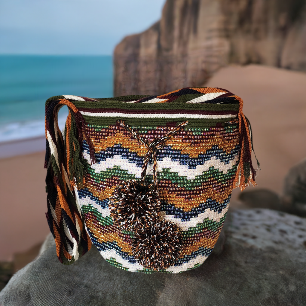 Jimena Handmade Crochet Wayuu Mochila Bag - Wuitusu