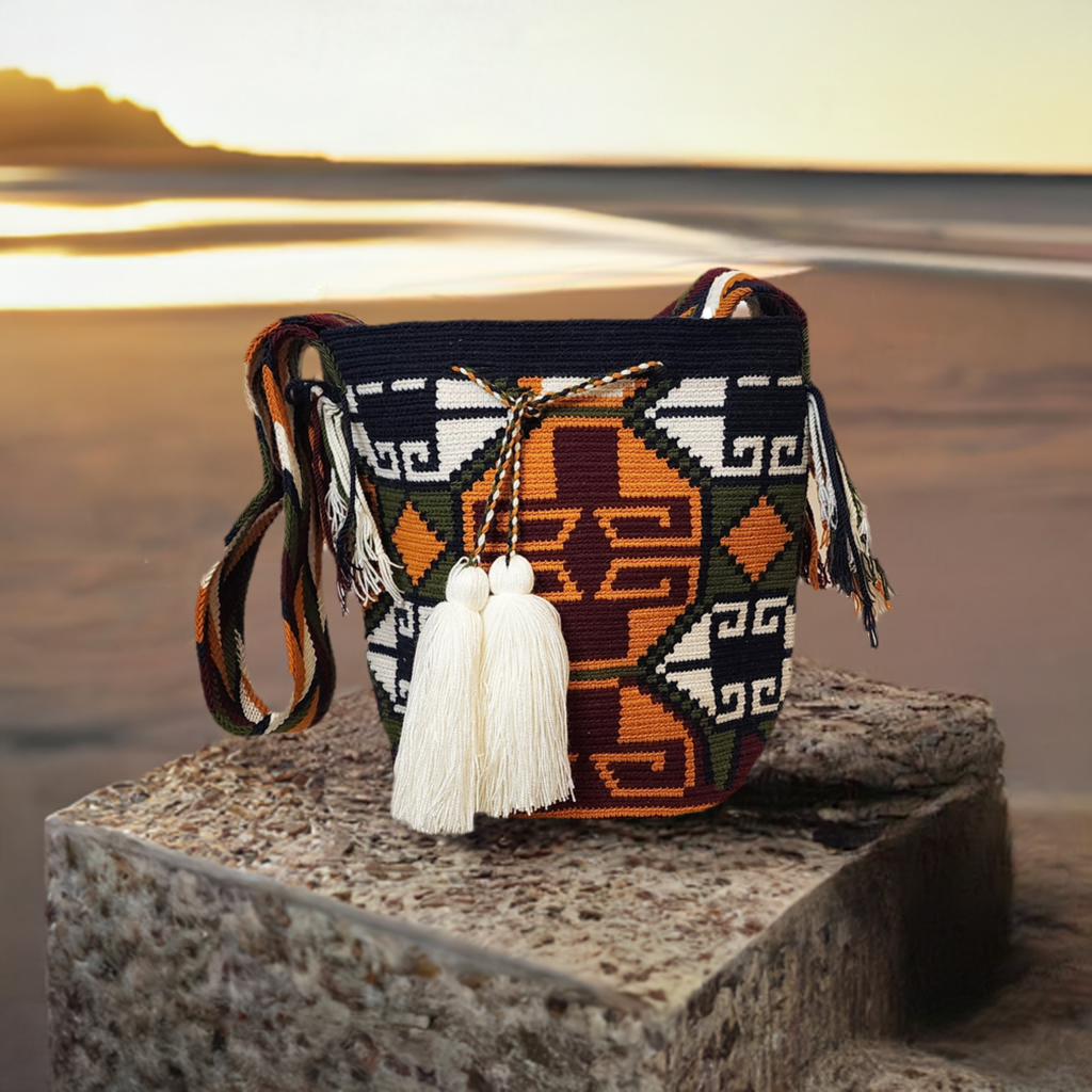 Matilda Large Handmade Wayuu Mochila bag - Wuitusu
