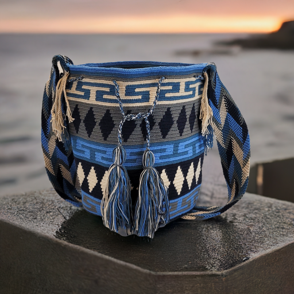 Samantha Large Handmade Crochet Wayuu Mochila Bag - Wuitusu