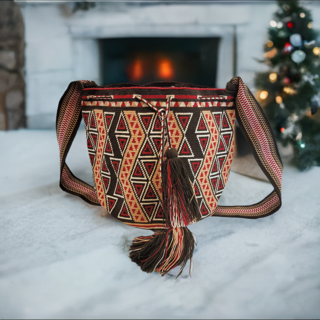 Adelynn Large One-Thread Handmade Wayuu Mochila Bag - Wuitusu