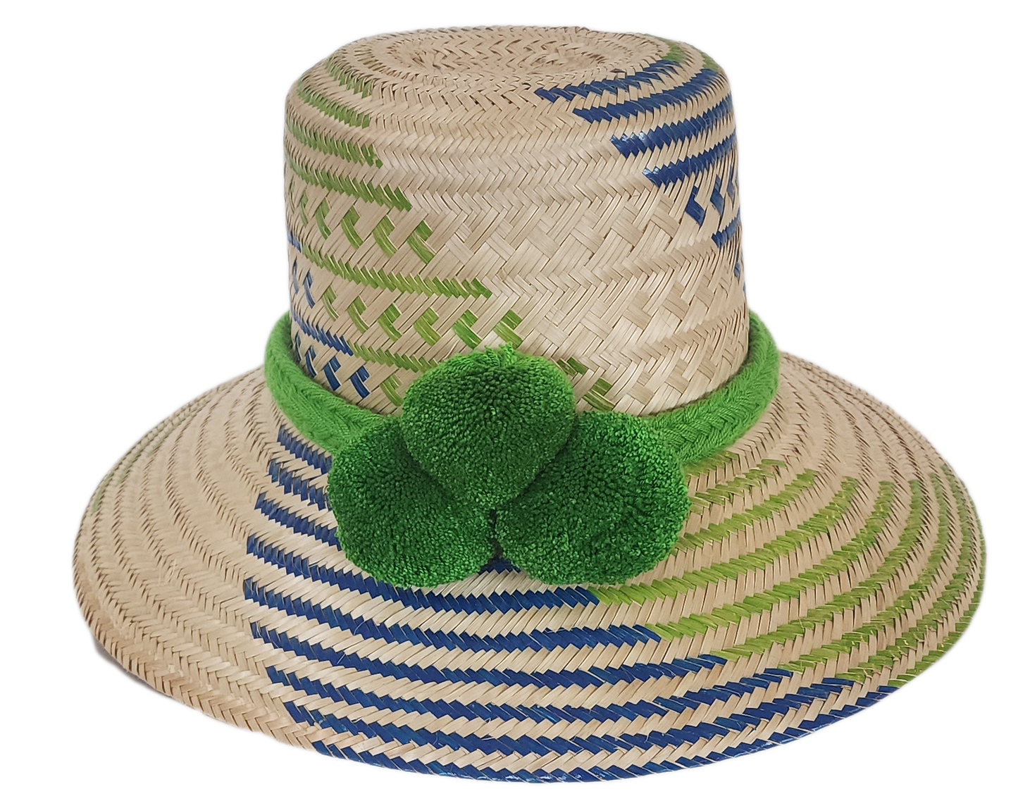 Handcrafted straw hat, perfect as a boho hat and loved for its fashion accessory hat flair.