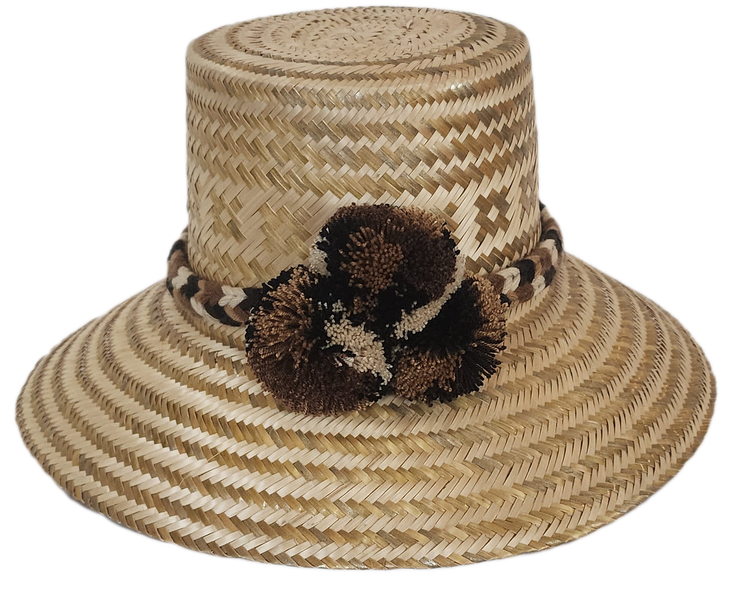 Handcrafted summer straw hat, perfect as a wide brim straw hat and loved for its straw hat flair.