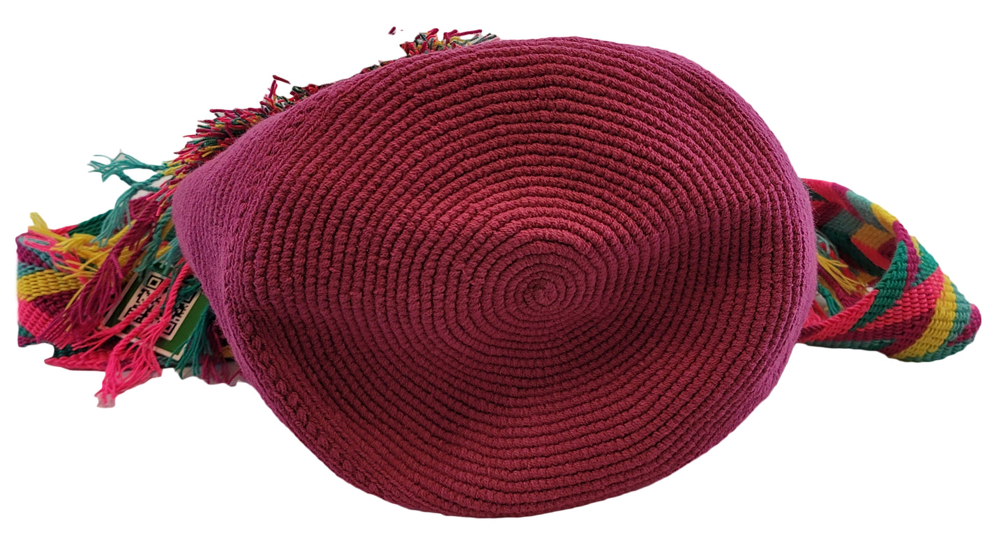 Anika Unicolor Large Handmade Wayuu Mochila Bag - Wuitusu