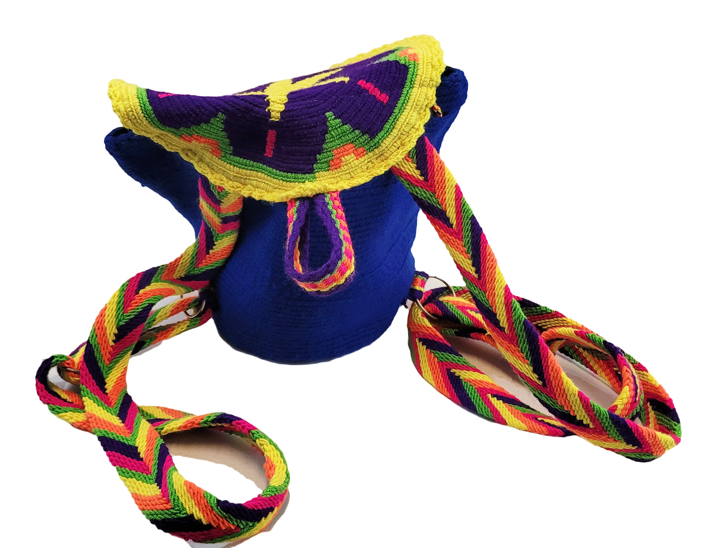 Josie Small Handmade Crochet Wayuu Backpack - Wuitusu