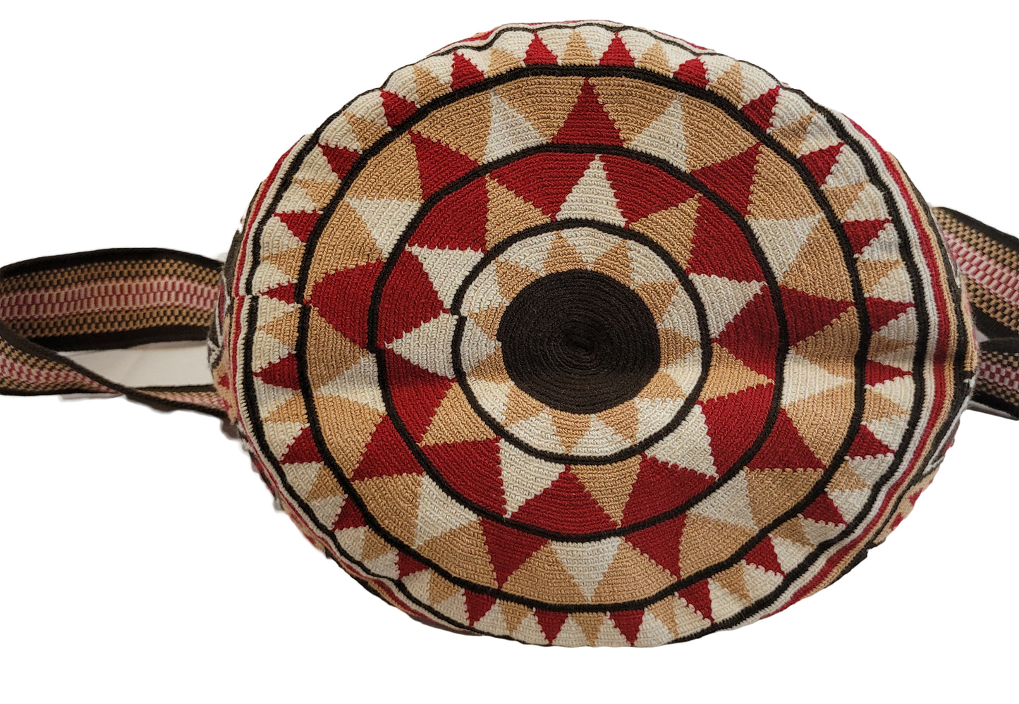Adelynn One-Thread Handmade Wayuu Mochila Bag - bottom of bag