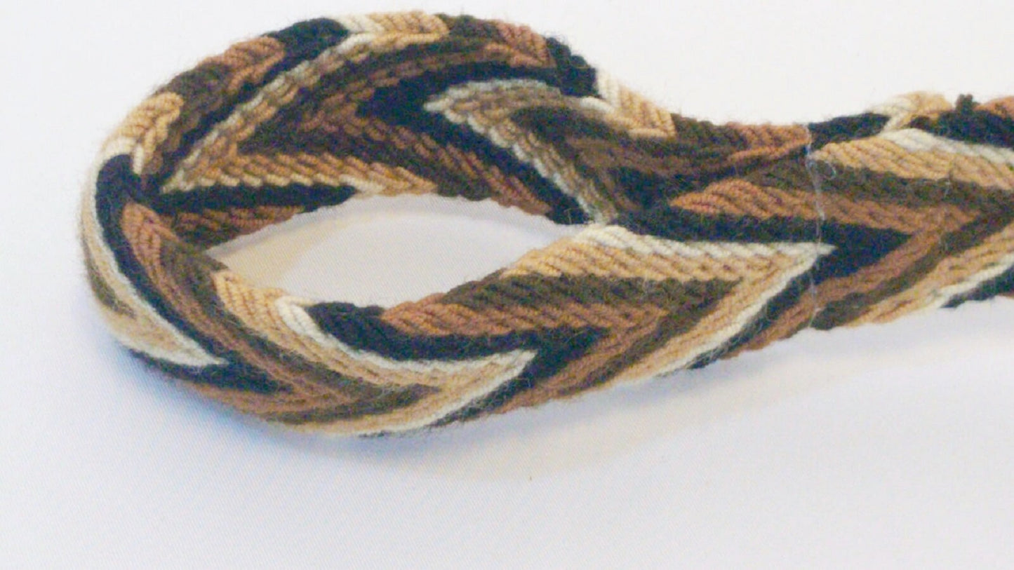 Brown Handmade Wayuu Pet Leash - Wuitusu