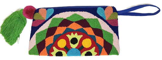 Jasmine Handmade Wayuu Punch-needle Clutch - Wuitusu