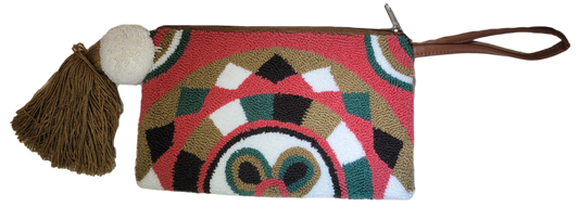 Amina Handmade Wayuu Punch-needle Clutch - a perfect gift for her