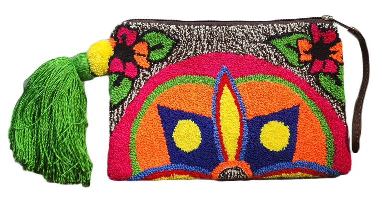 Ashlyn Handmade Wayuu Punch-needle Clutch