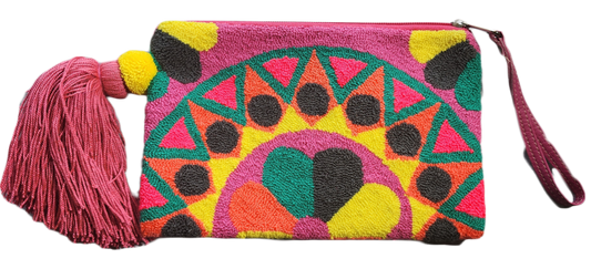 Xiomara Handmade Wayuu Punch-needle Clutch - Wuitusu