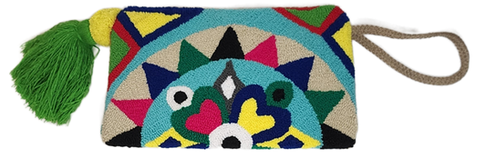 Valeria Handmade Wayuu Punch-needle Clutch - Wuitusu