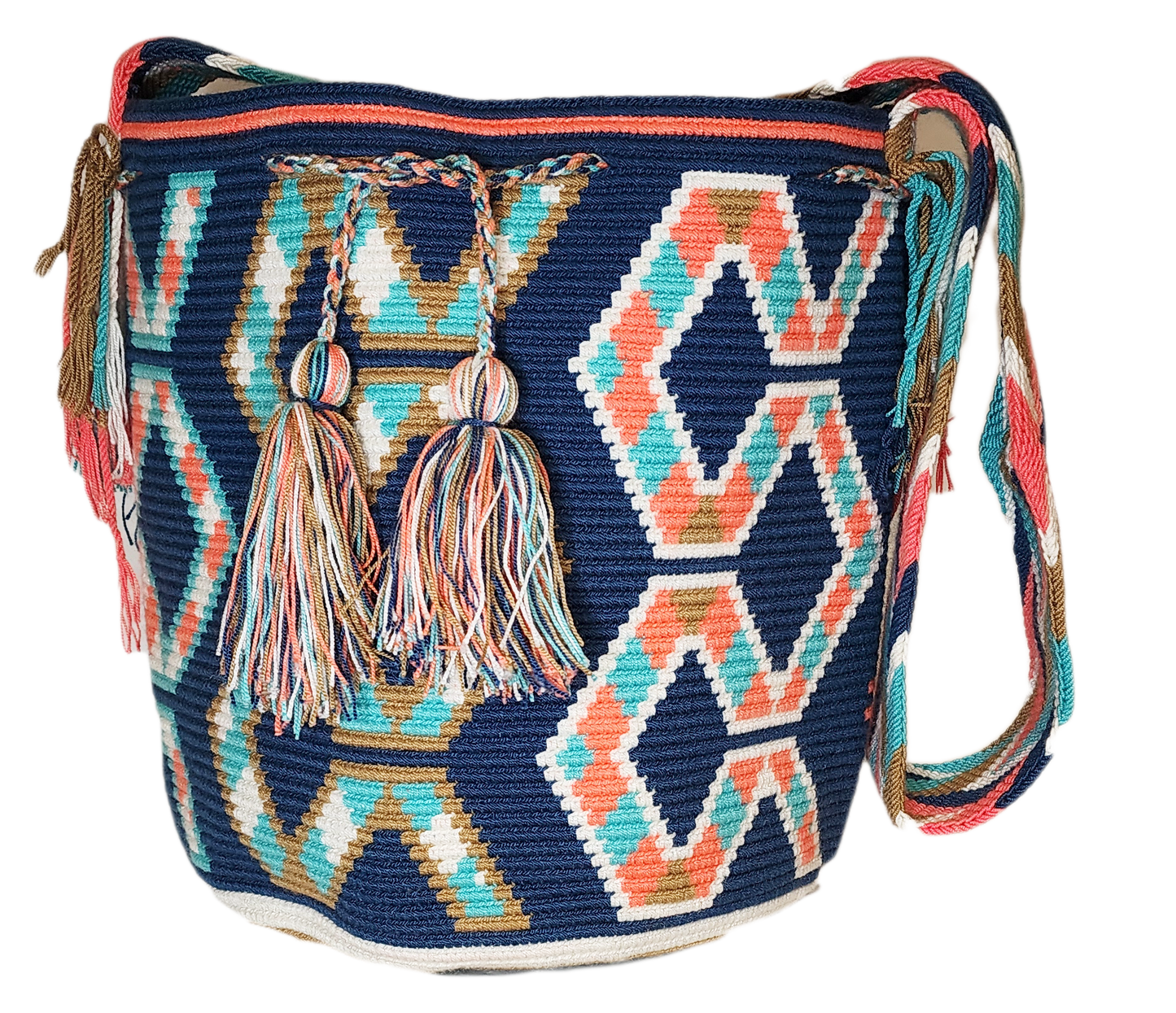 Eliana Large Handmade Crochet Wayuu Mochila Bag