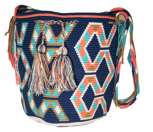 Eliana Large Handmade Crochet Wayuu Mochila Bag