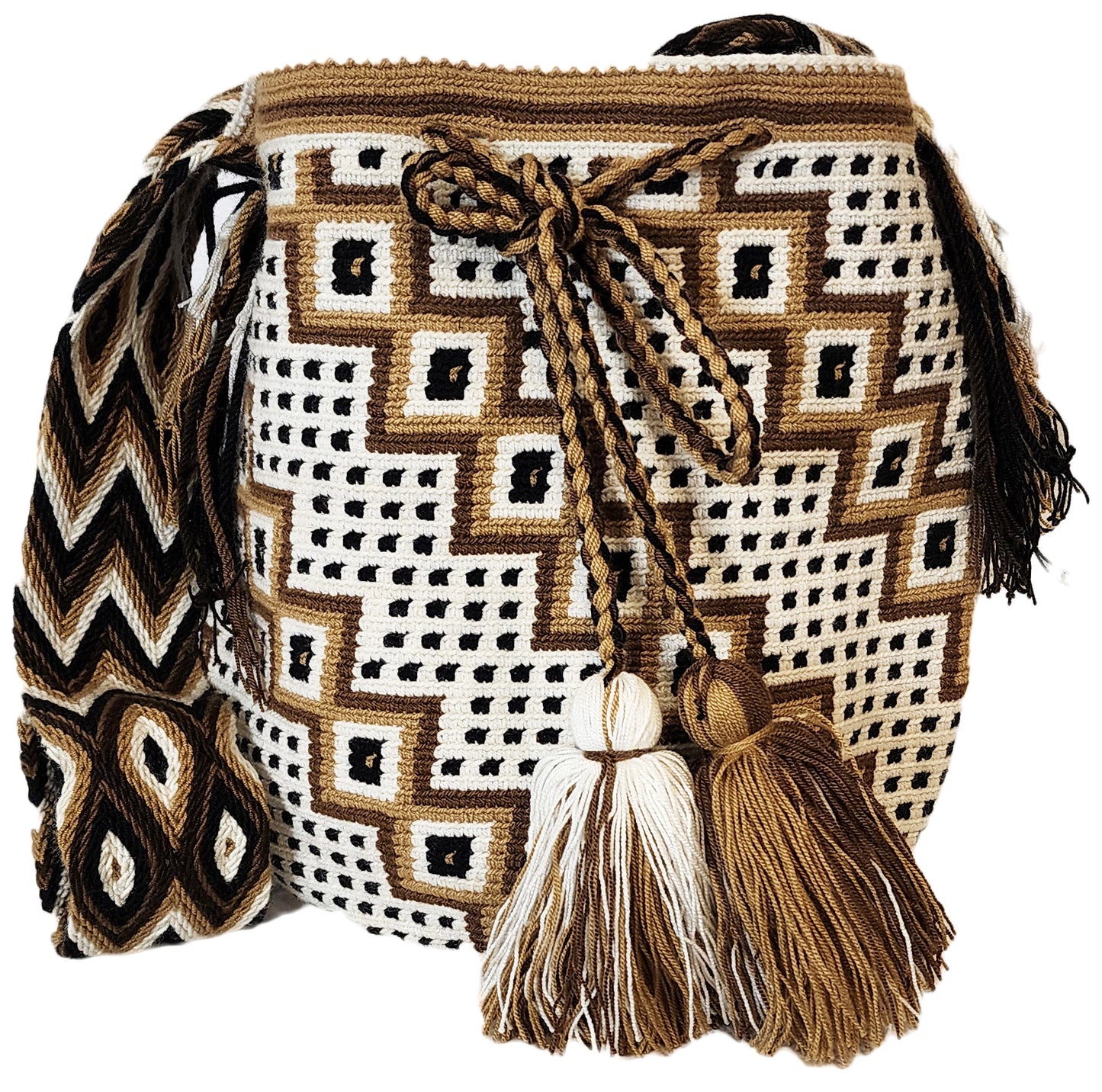 Emely Large Handmade Crochet Wayuu Mochila Bag - Wuitusu