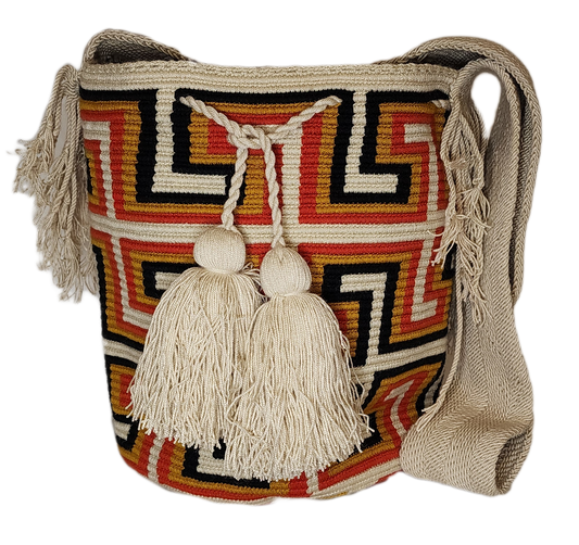 Brooklyn Large Handmade Crochet Wayuu Mochila Bag