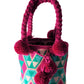 Leah Medium Short Handle Design PomPom Mochila front