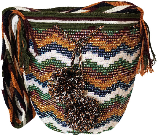 Jimena Handmade Crochet Wayuu Mochila Bag