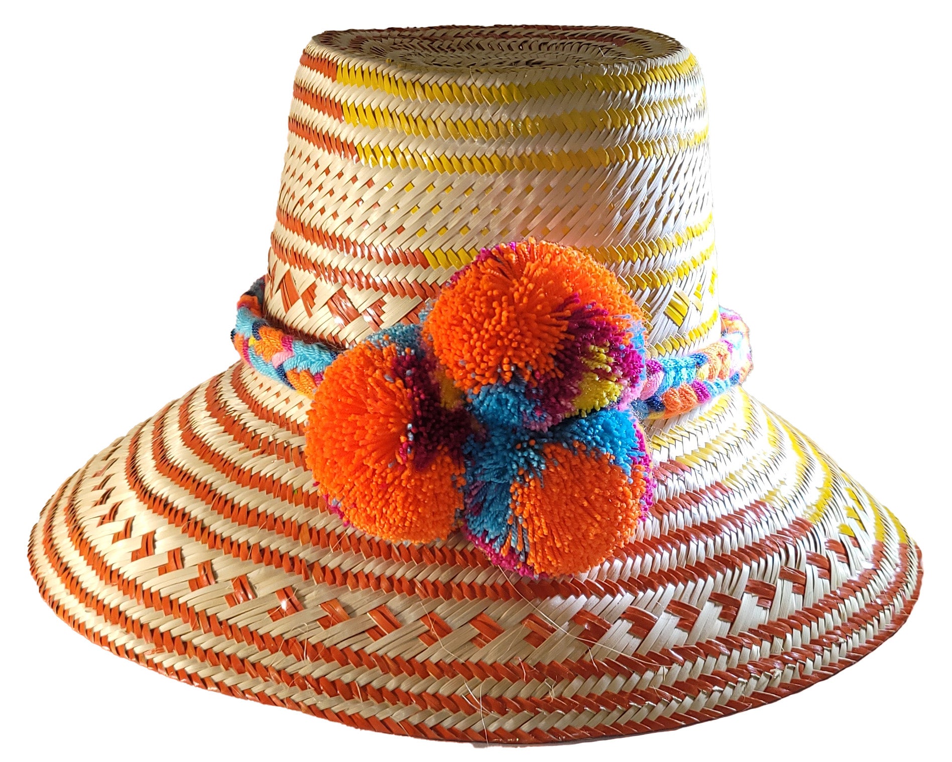Jasmine Handmade Wayuu Hat - Wuitusu-front
