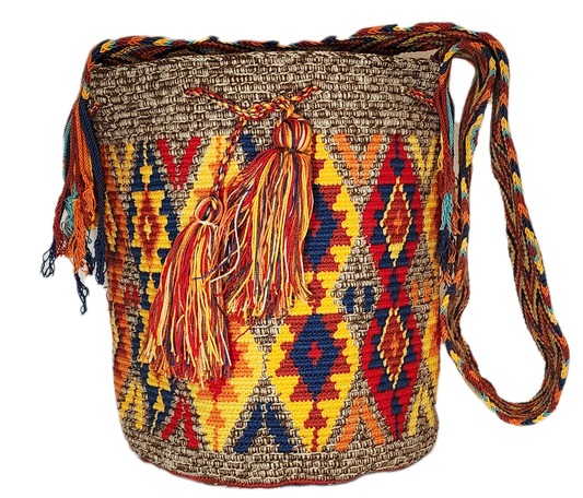 Ivy Large Handmade Crochet Wayuu Mochila Bag