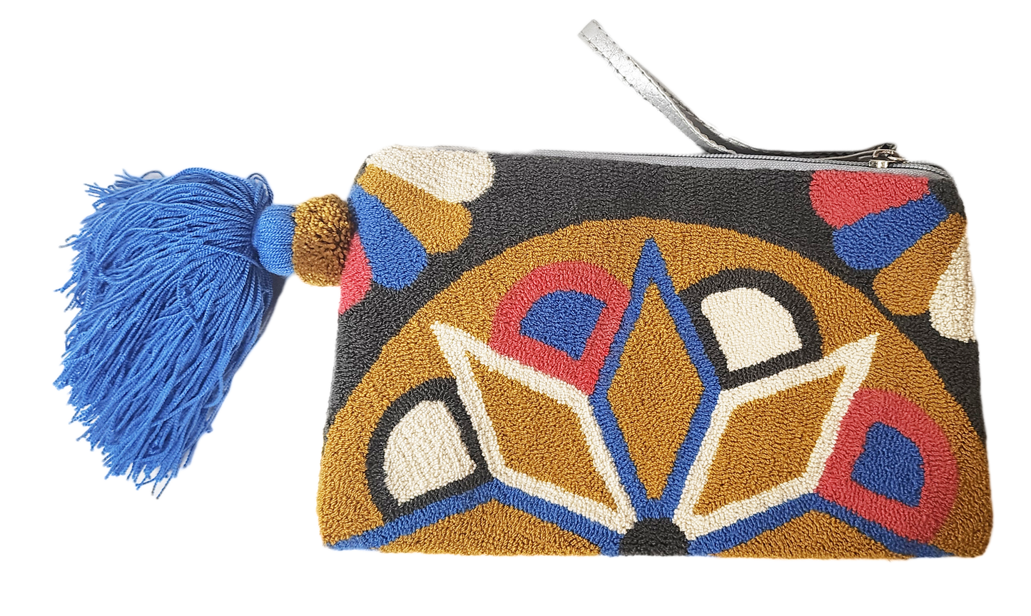 Scarlett Handmade Wayuu Punch-needle Clutch