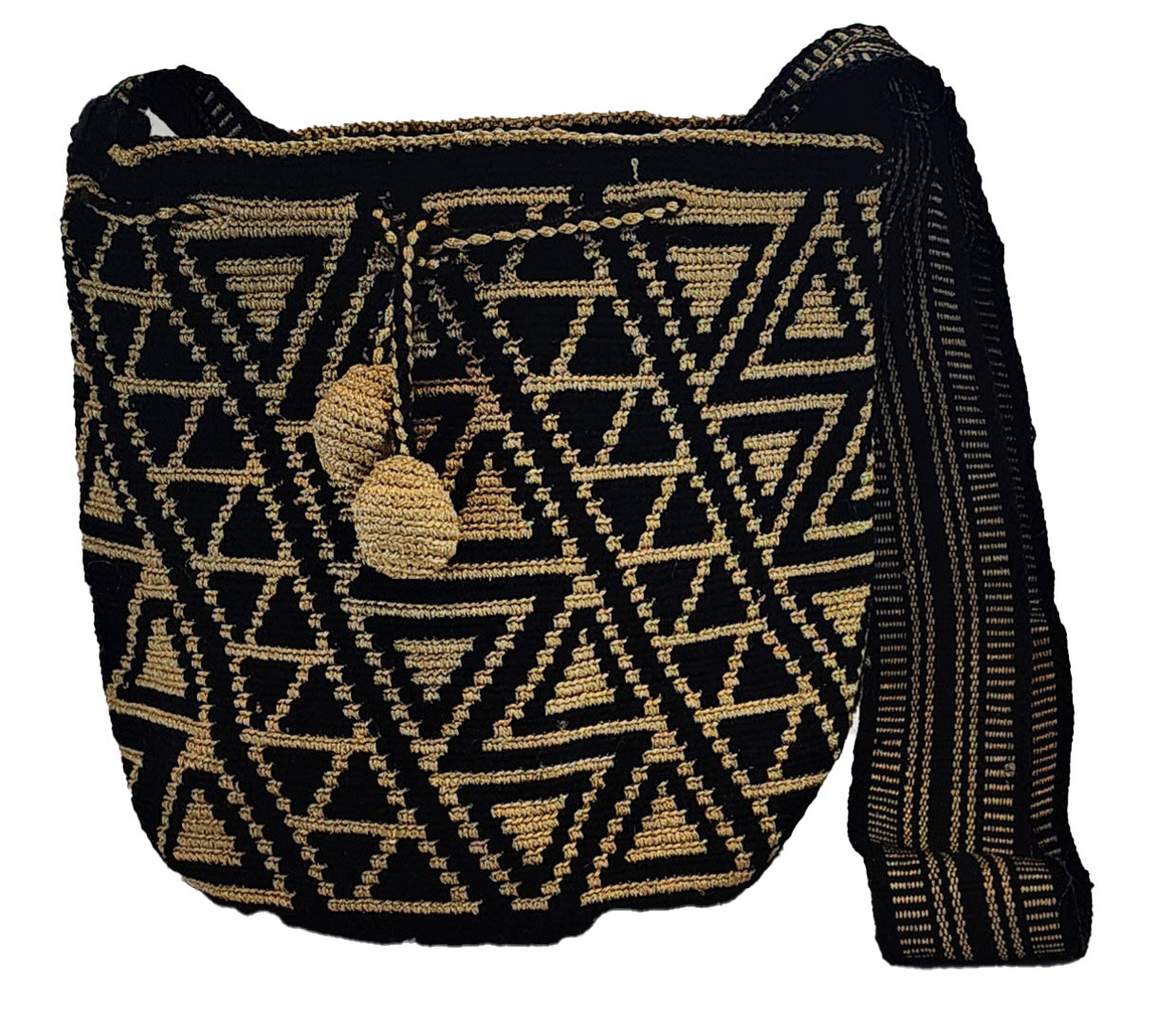 Ezra medium Handmade Wayuu Mochila bag - Wuitusu-front
