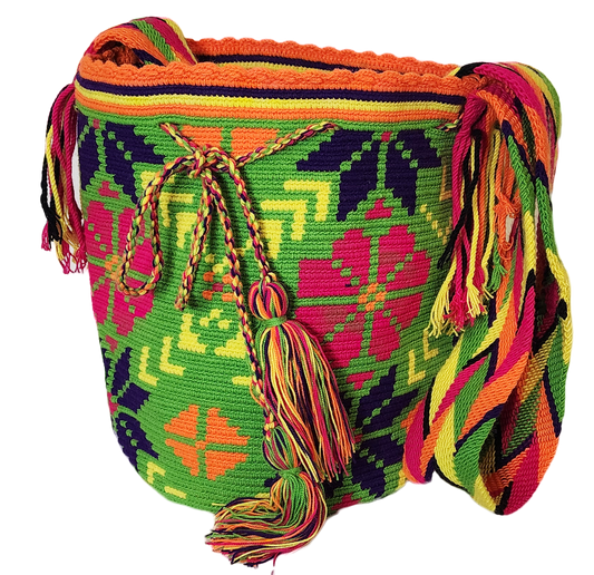 Melani Large Handmade Crochet Wayuu Mochila Bag