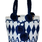 Camilla Large Short Handle Design PomPom Mochila - a perfect gift for her