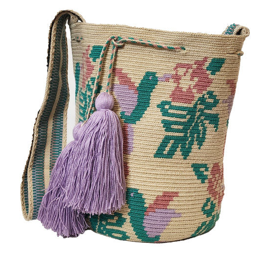 Madelynn Large Handmade Wayuu Mochila bag