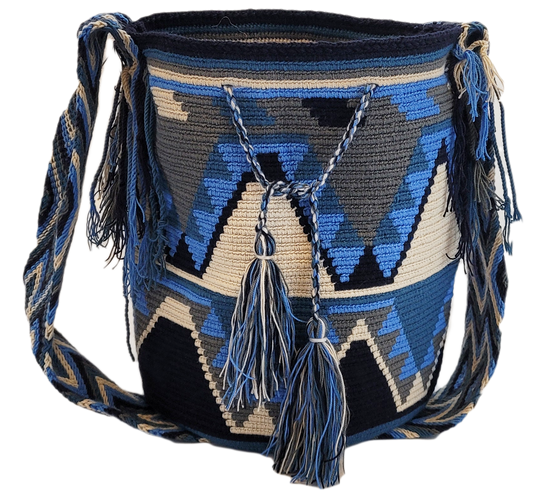 Madeline Large Handmade Crochet Wayuu Mochila Bag