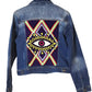 Emani Denim Jacket with Handmade EYE(M) - Wuitusu