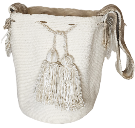 Gracie Unicolor Large Handmade Wayuu Mochila Bag