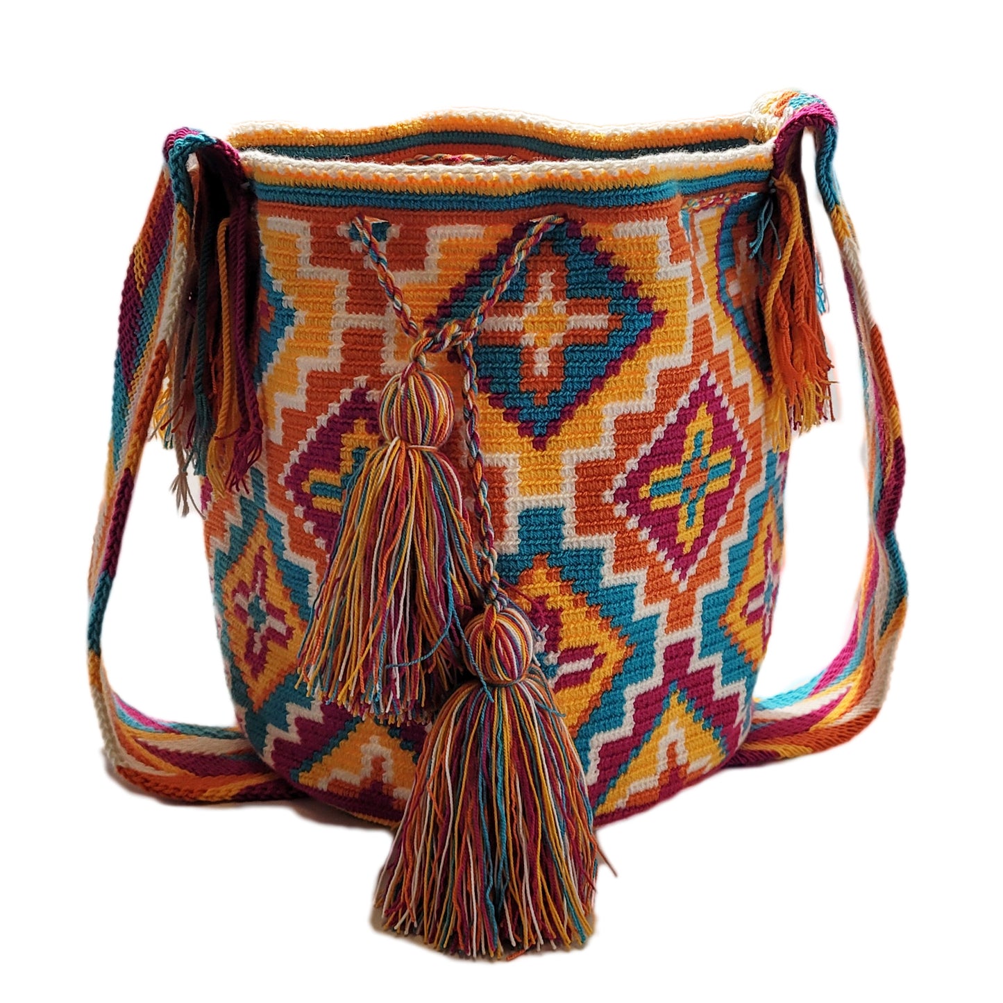 Genesis Large Handmade Crochet Wayuu Mochila Bag