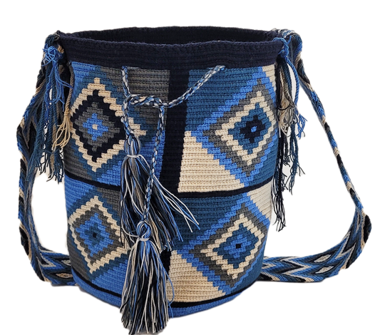 Jade Large Handmade Crochet Wayuu Mochila Bag