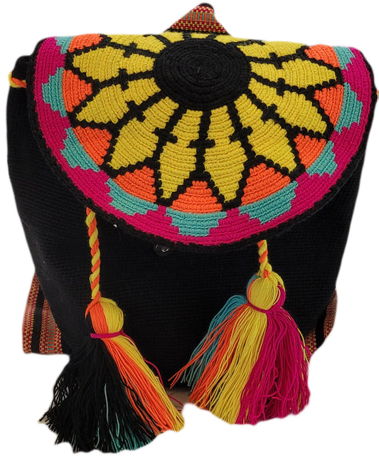 Louise Large Crochet Wayuu Backpack