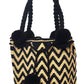 Simone Large Crochet  Handmade Wayuu Mochila Bag With Short Handle - Wuitusu-front