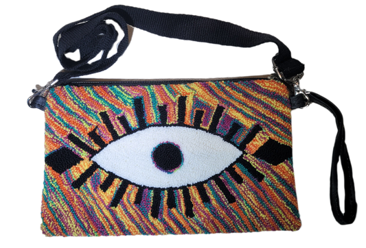 Tatum Handmade Wayuu Punch-needle Clutch - a perfect gift for her