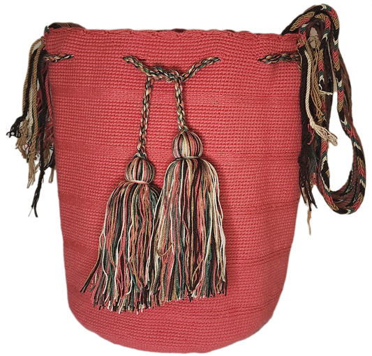 Alana Unicolor Large Handmade Wayuu Mochila Bag