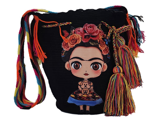 Ramona Large Wayuu Bag with Frida Applique